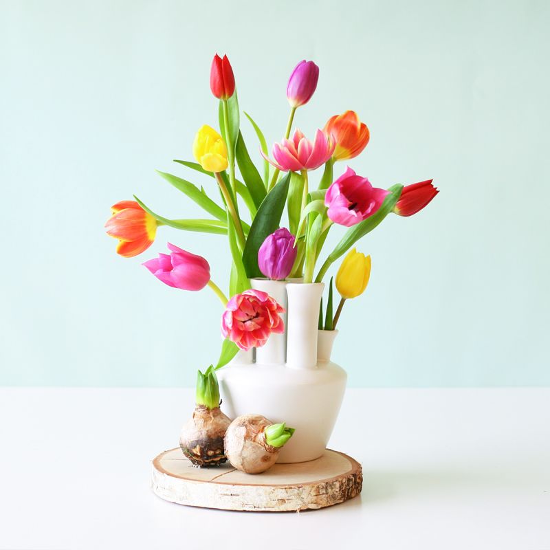 BLANDADE-TULPANER-brevlåda-blommor