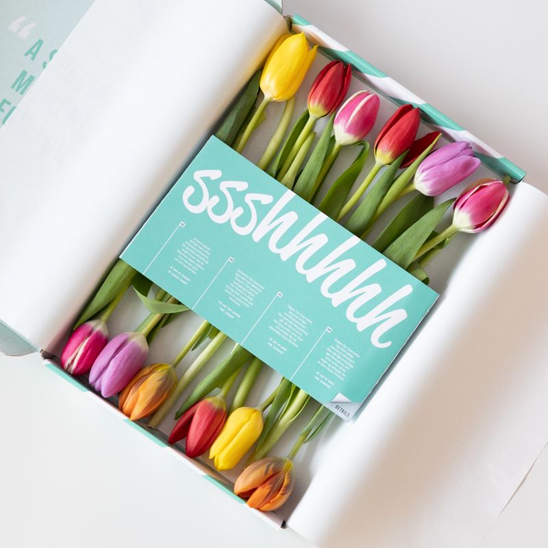 BLANDADE-TULPANER-brevlåda-blommor