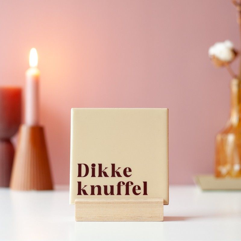 Tegeltje dikke knuffel - brievenbuscadeaus - BloomPost