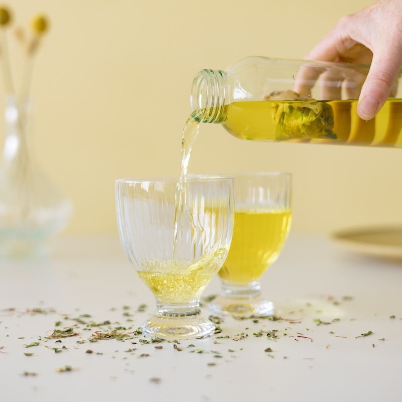 Botanische koude drank in theezakje