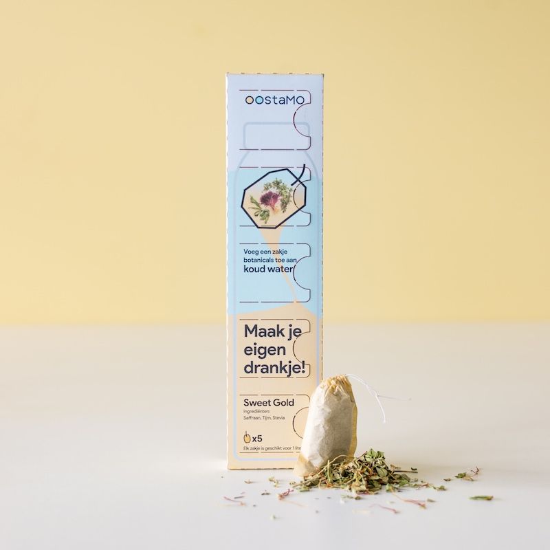 Botanische koude drank in theezakje