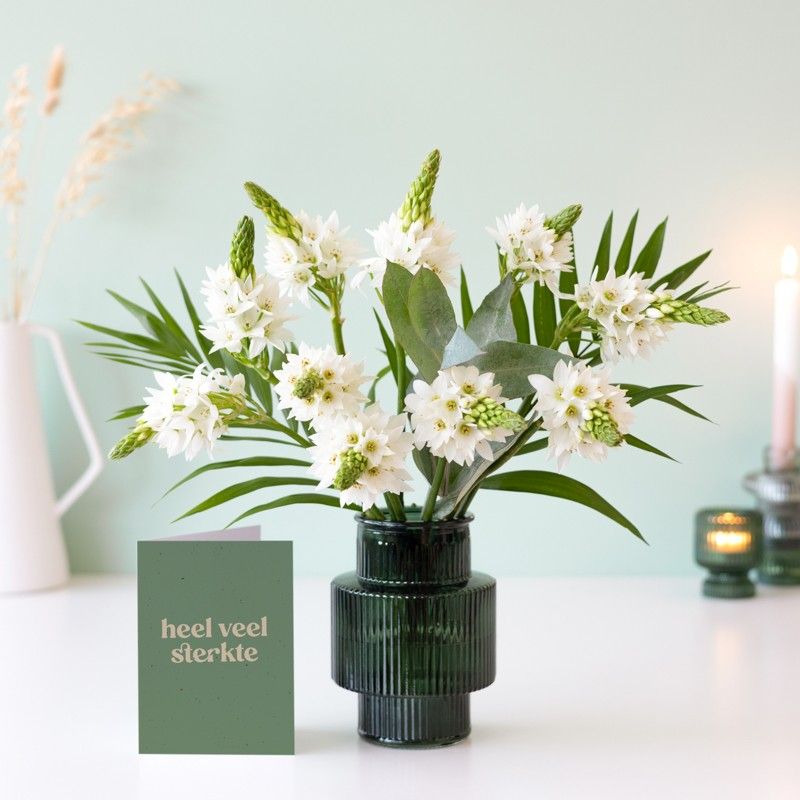 Brievenbuspakketje met witte zuidenwindlelies