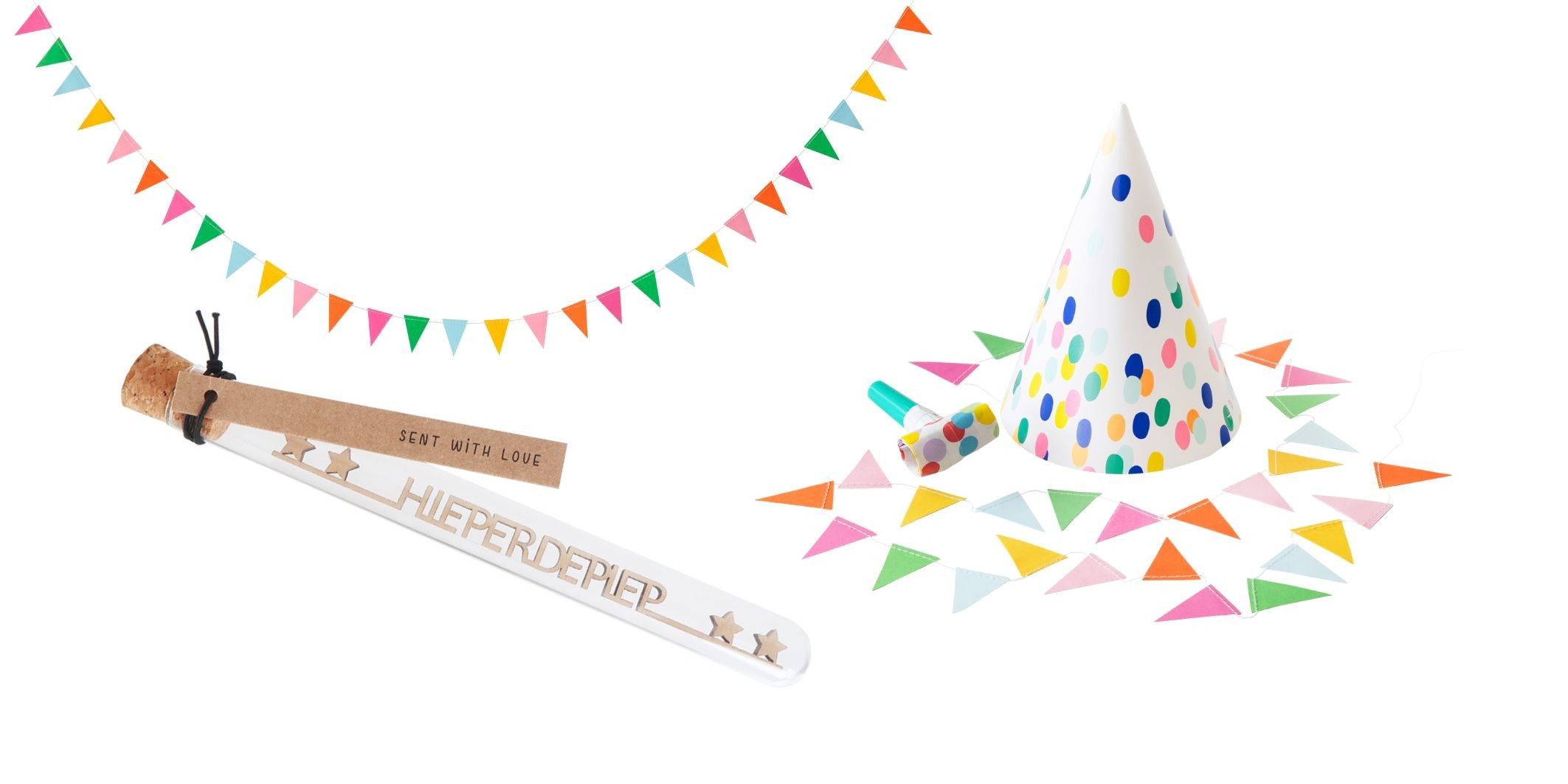 Feestslinger en feesthoedje